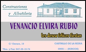 CONSTRUCCIONES  Y ALBAÑILERÍA VENANCIO ELVIRA RUBIO